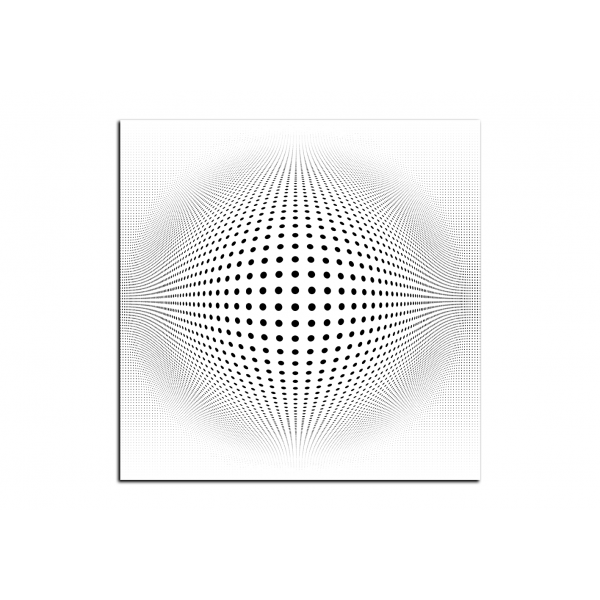 Obraz na plátně - Abstraktní geometrická sfera - čtverec
